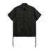 Non Down Military Half Sleeve Shirt - Black