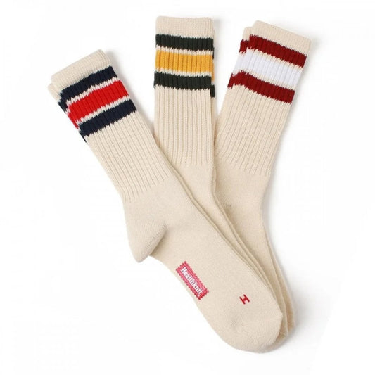 Healthknit Socks 3 Pack - Off White Multi