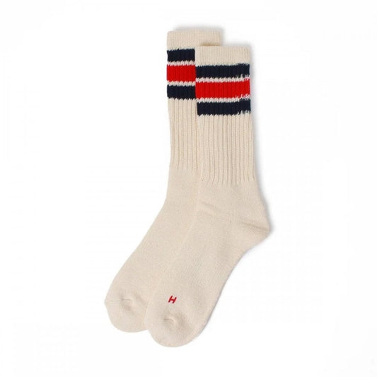 Healthknit Socks 3 Pack - Off White Multi