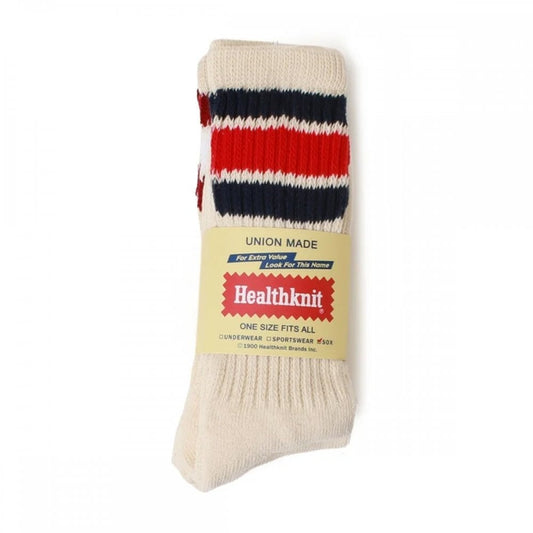 Healthknit Socks 3 Pack - Off White Multi