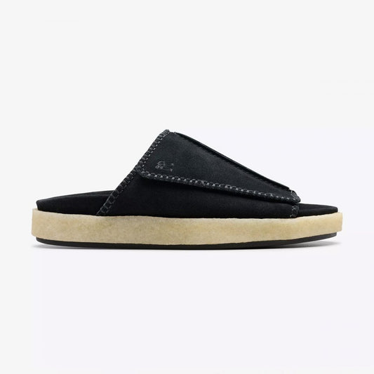 Overleigh Slide - Black Suede