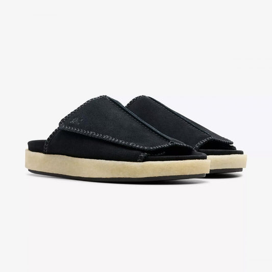 Overleigh Slide - Black Suede
