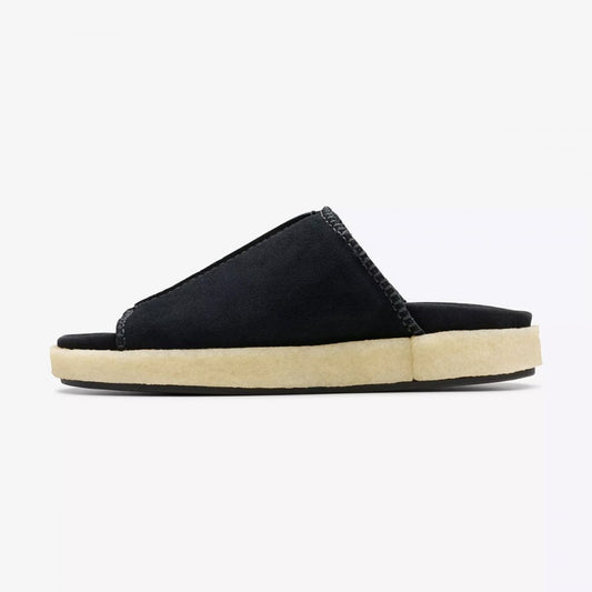 Overleigh Slide - Black Suede
