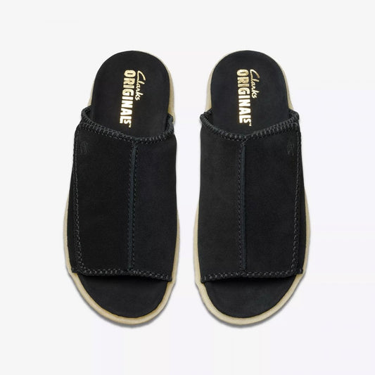 Overleigh Slide - Black Suede