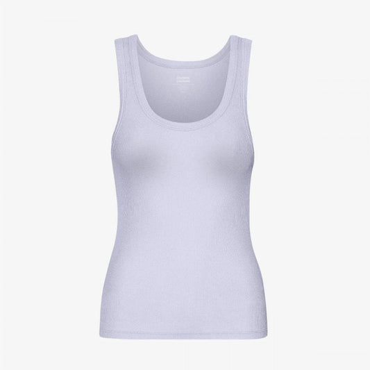 Women's Organic Rib Tank Top - Soft Lavender