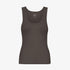 Women's Organic Rib Tank Top - Coffee Brown
