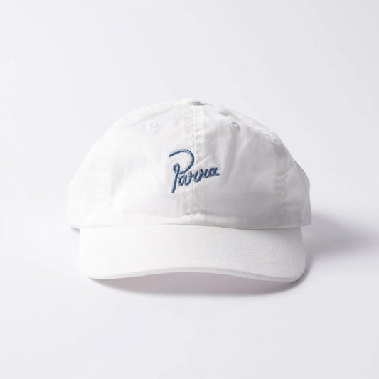 Script Logo 6 Panel Hat - White