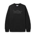 Fleece Applique Crewneck Black
