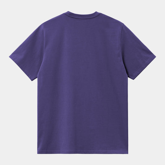 S/s American Script T-shirt - Aura