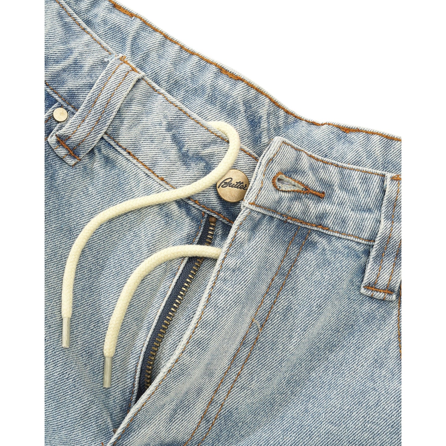 Weathergear Denim Shorts Faded Light Wash