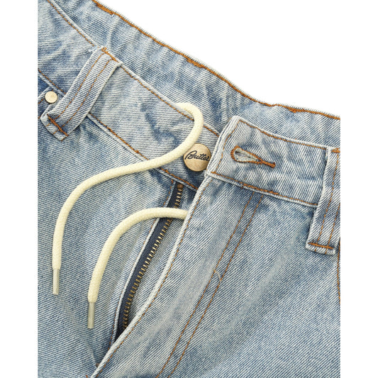 Weathergear Denim Shorts Faded Light Wash