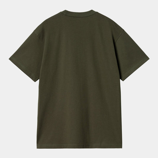 S/s Basics T-shirt - Office Green / Winter Spice