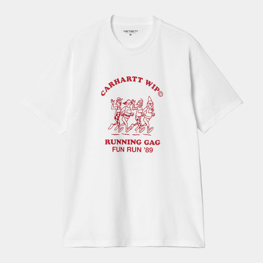 S/s Fun Run T-shirt - White / Red
