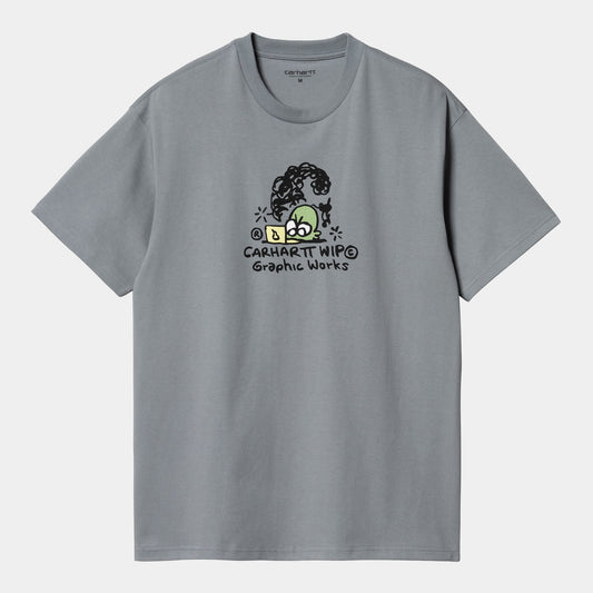S/s Graphic Works T-shirt - Dove Grey