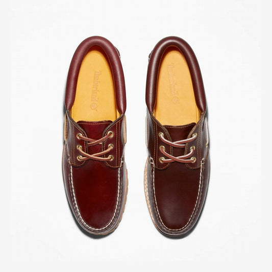 Authentic Handsewn Boat Shoe - Burgundy