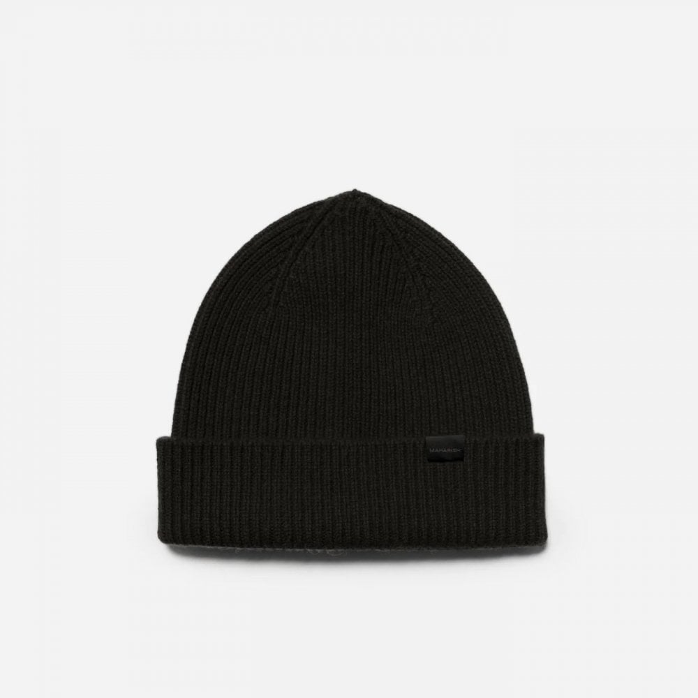 1405 Maharishi Lambswool Beanie - Black
