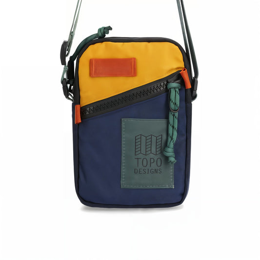 Mini Shoulder Bag - Navy / Mustard