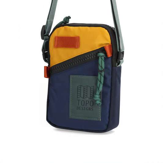 Mini Shoulder Bag - Navy / Mustard