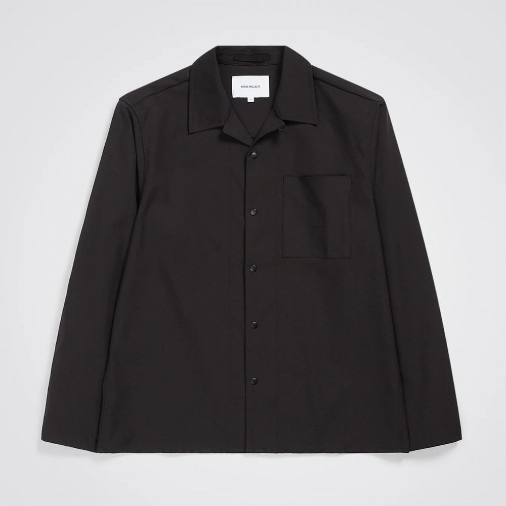 Carsten Solotex Twill Longsleeve Shirt - Black
