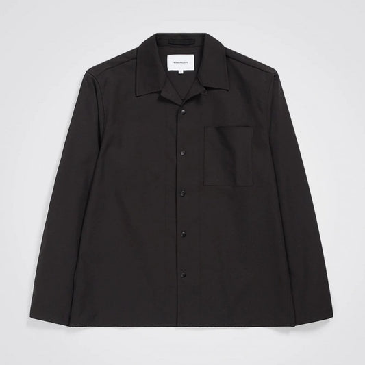 Carsten Solotex Twill Longsleeve Shirt - Black