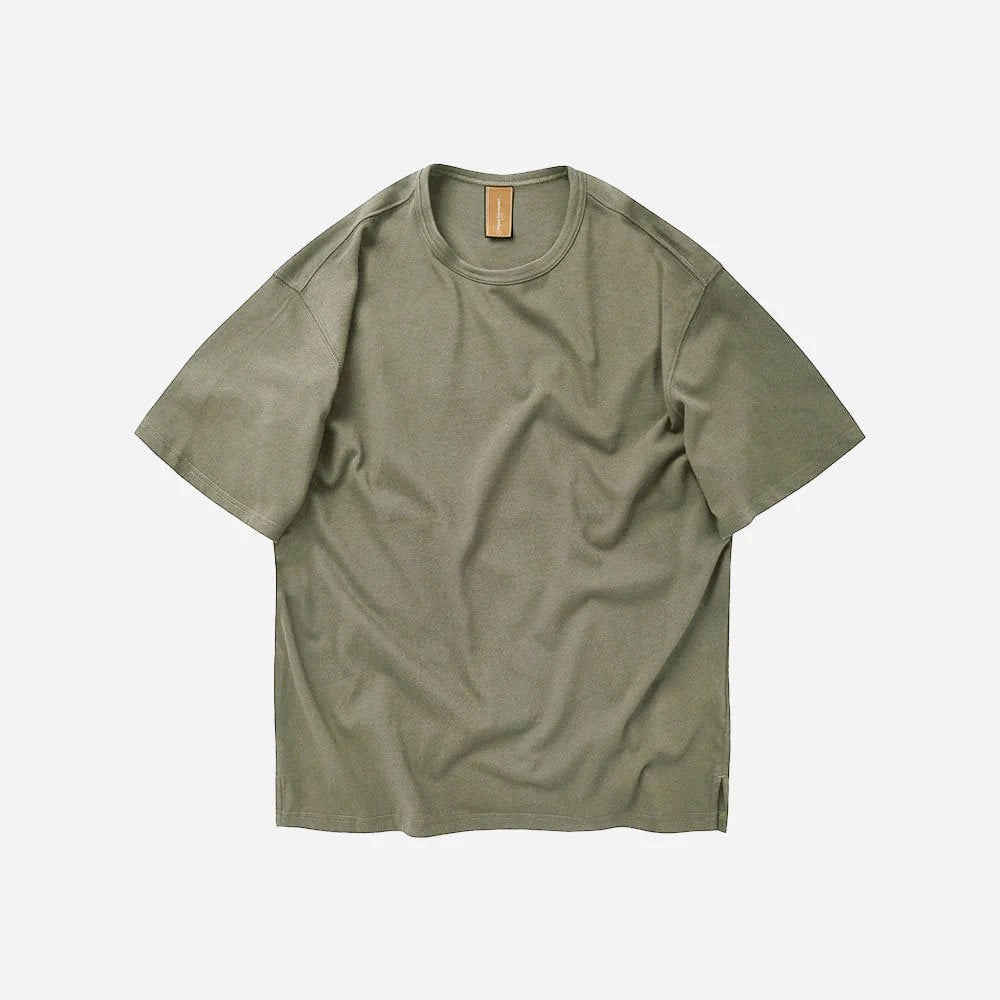 OG Double Rib Oversized Tee - Mud