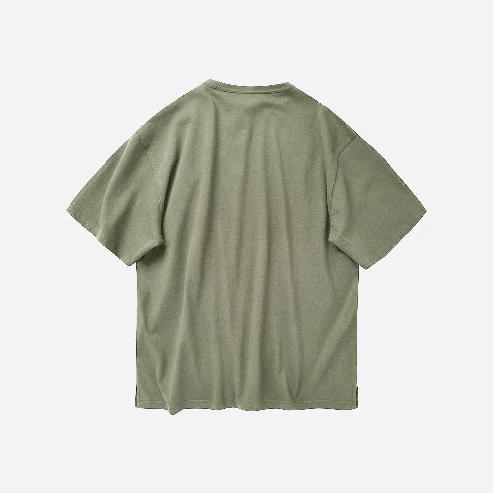 OG Double Rib Oversized Tee - Mud