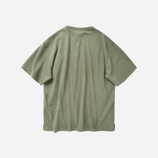 OG Double Rib Oversized Tee - Mud