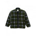 Shadow Plaid Sherpa Jacket - Olive Shadow Plaid