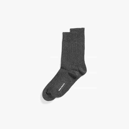 Bjarki Neps Socks - Charcoal Melange