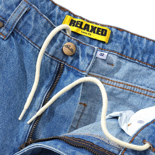 Relaxed Denim Jeans Washed Indigo
