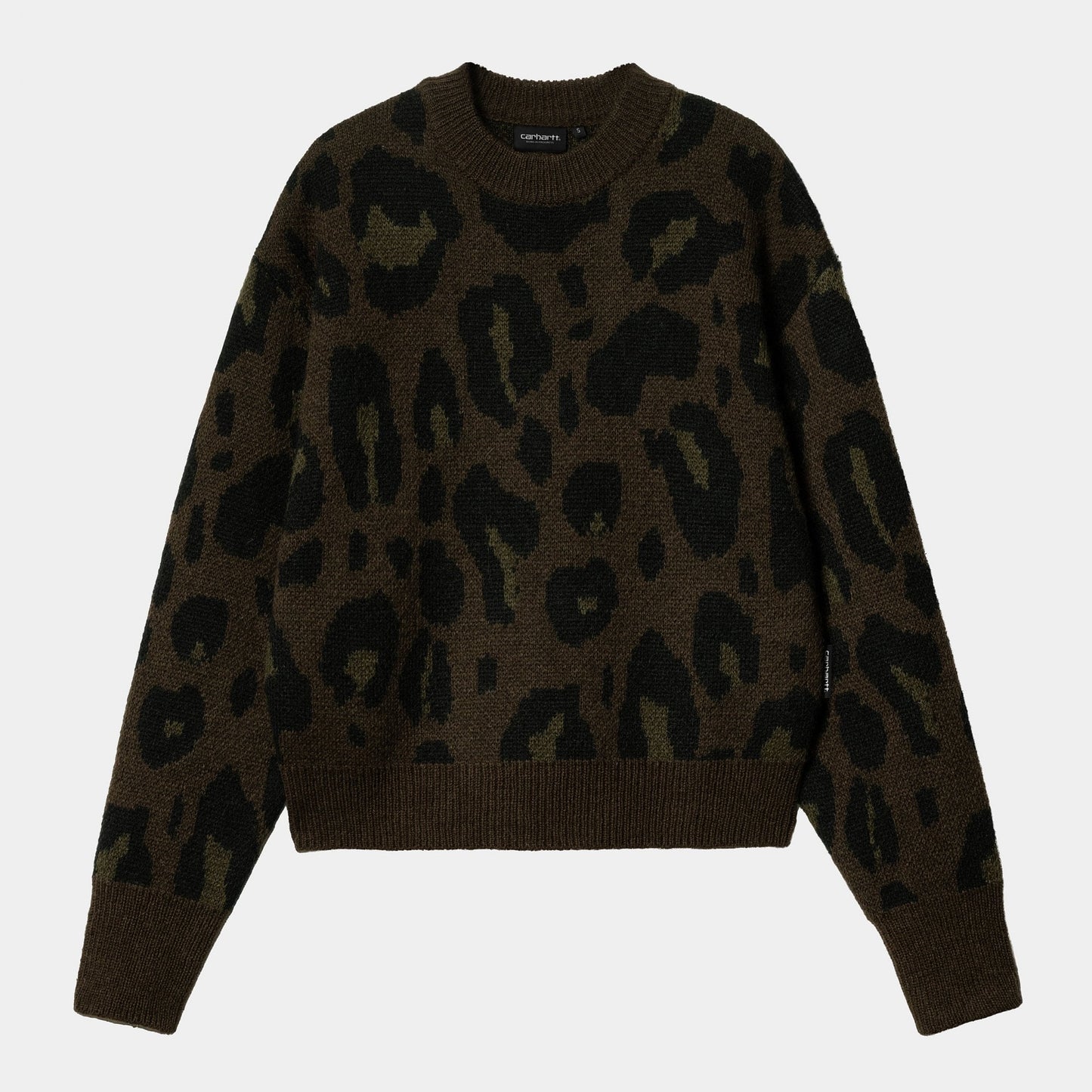 Women's W' Merton Sweater - Camo Leo Jacquard, Tamarind