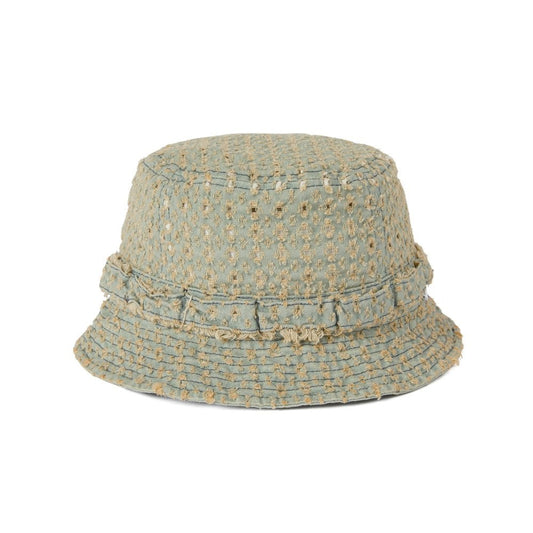 Damaged Denim Jungle Bucket Hat