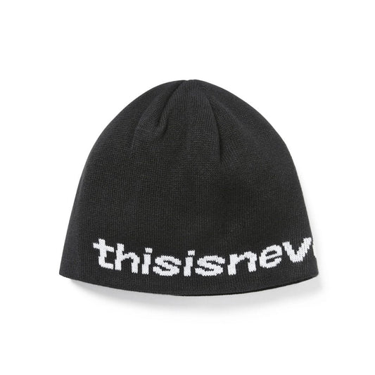 SP-logo No Cuff Beanie - Black