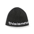SP-logo No Cuff Beanie - Black