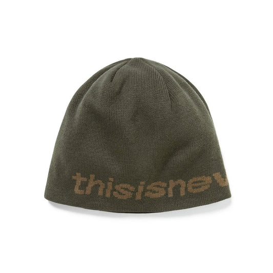 SP-logo No Cuff Beanie - Moss