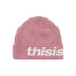HSP-Logo Big Cuff Beanie - Dusty Pink