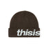 HSP-Logo Big Cuff Beanie - Mocha