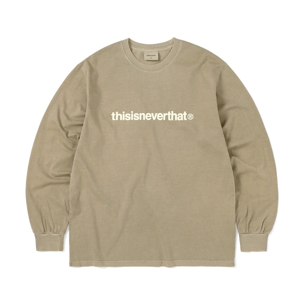 T-logo L/s Tee - Coffee