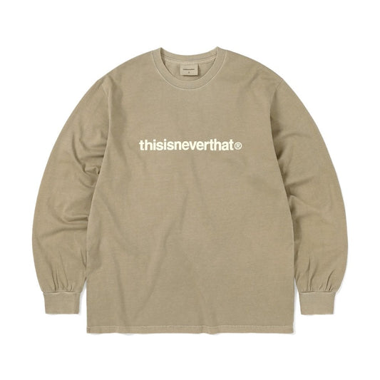 T-logo L/s Tee - Coffee