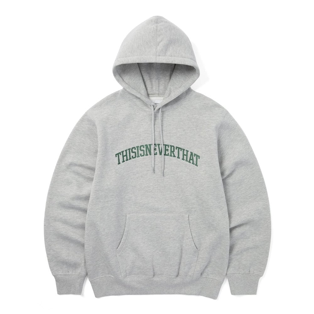 Arch-Logo Hoodie - Grey Heather
