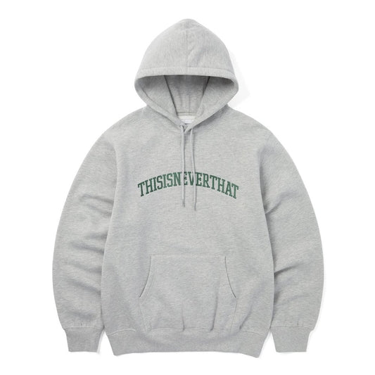 Arch-Logo Hoodie - Grey Heather