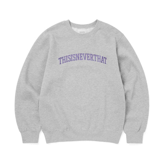 Arch-logo Crewneck - Grey Heather