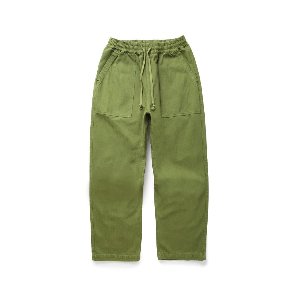 Herringbone Chef Pants, Pesto