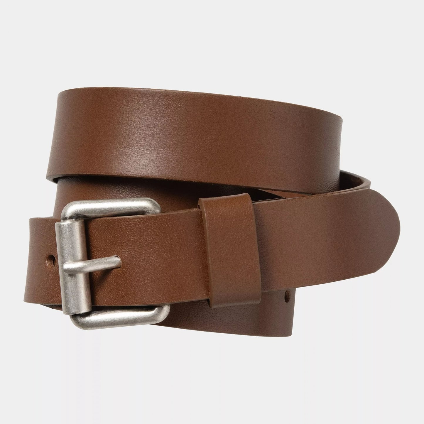 Ryan Belt 100 % Leather Cognac / Silver