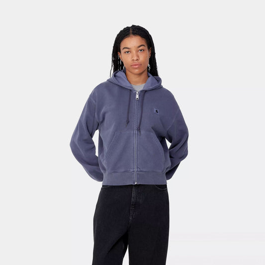 Women's W' Hooded Nelson Jacket - Aura Garment Dye