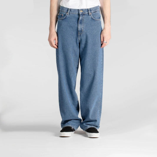 Wide 5 Pocket Pant - Heavy Stone Wash Denim