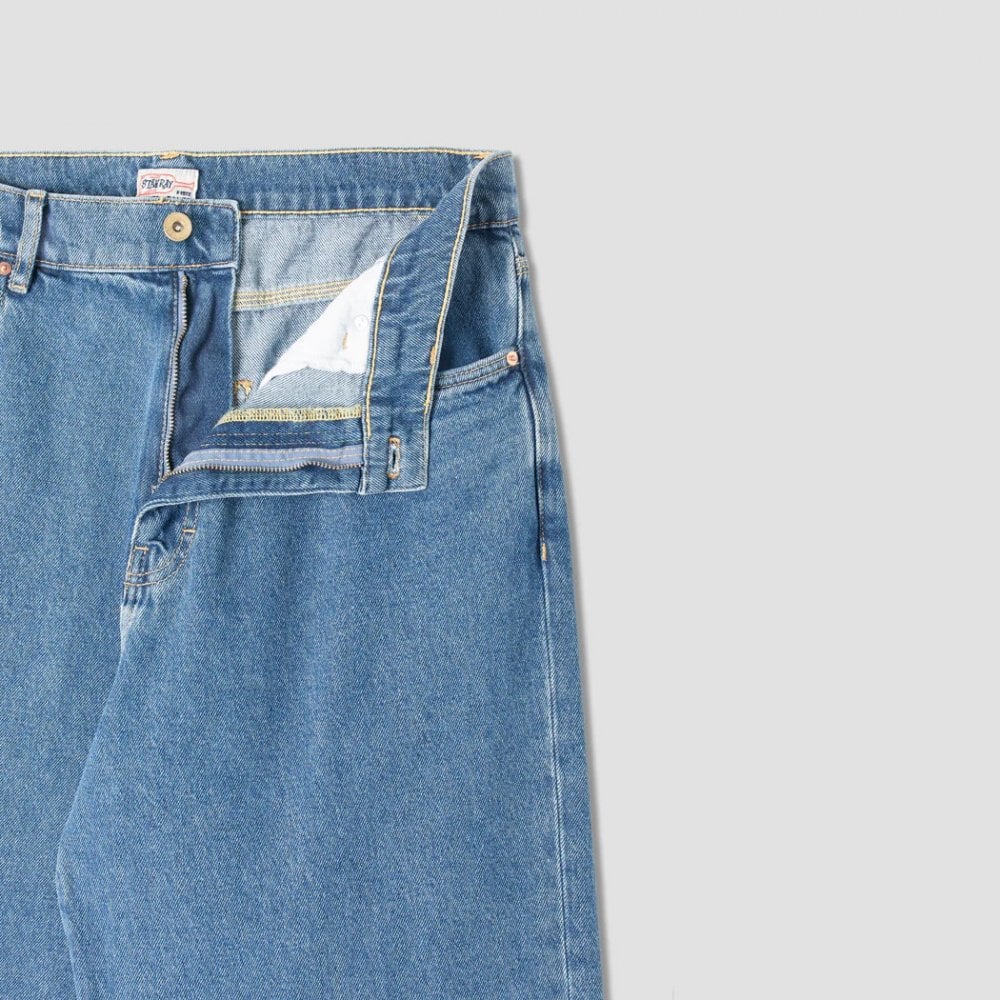 Wide 5 Pocket Pant - Heavy Stone Wash Denim