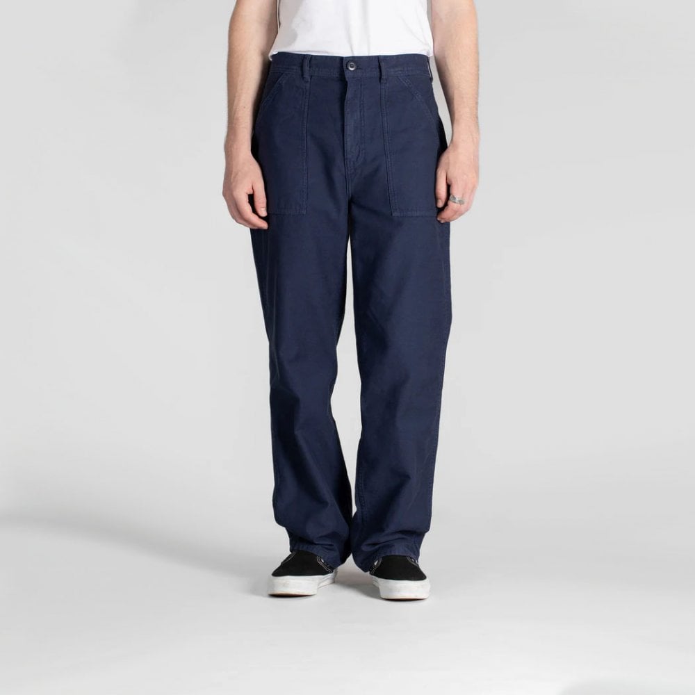 Fat Pant - Navy Sateen