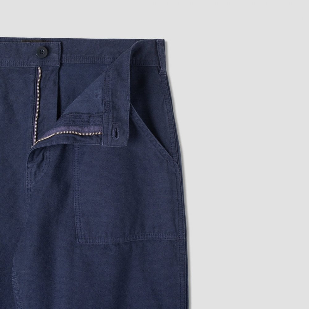 Fat Pant - Navy Sateen