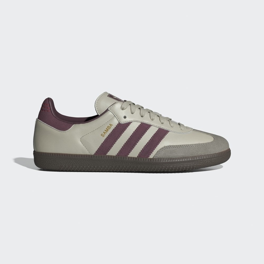 Samba OG - Putty Grey / Maroon / Gold Metallic